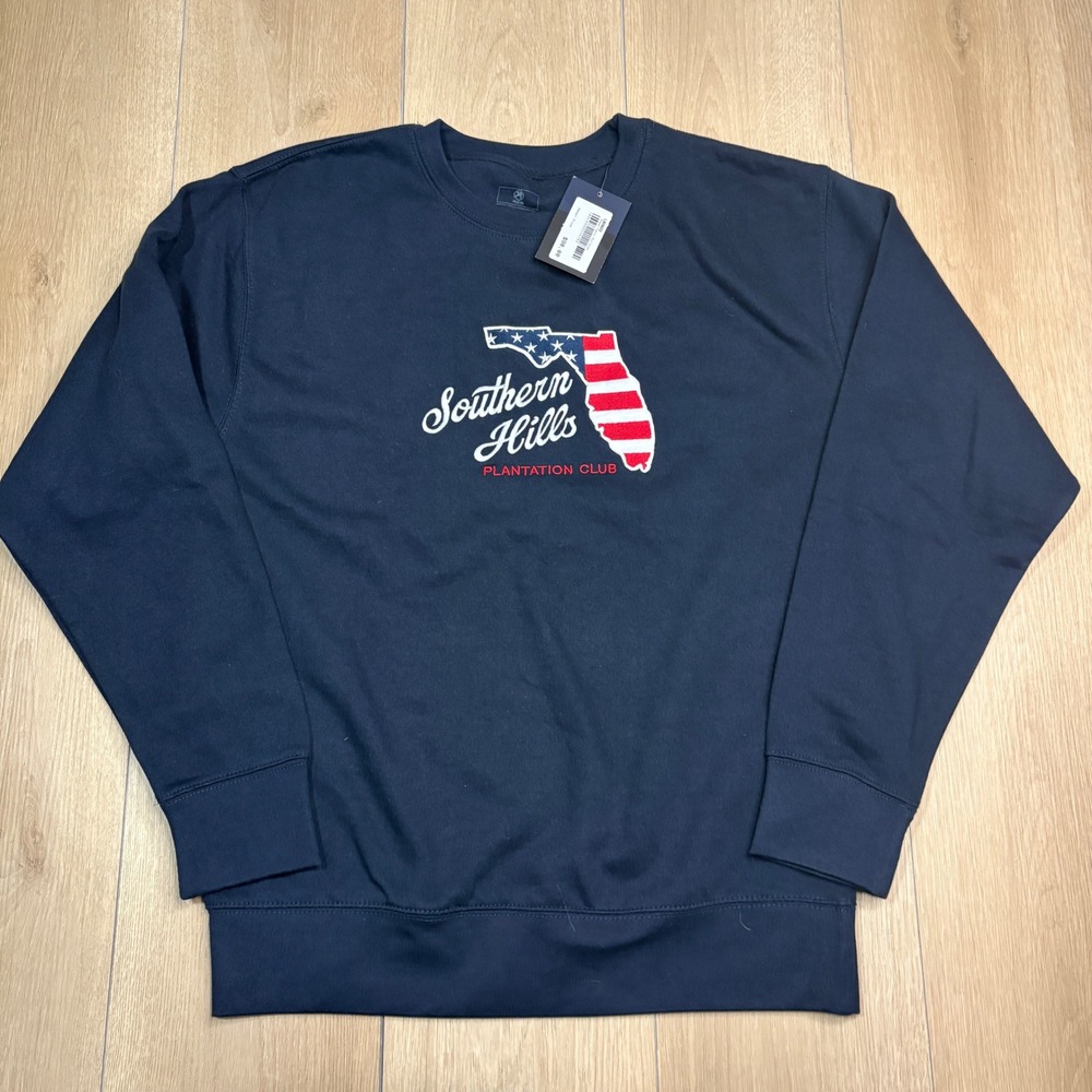 Ahead Southern Hills Plantation Club Golf Florida Stars Stripes Sweatshirt Navy